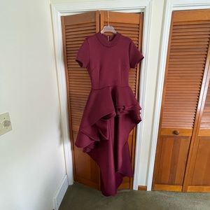 *LIKE NEW ELEGANT HIGH-LOW PEPLUM TOP